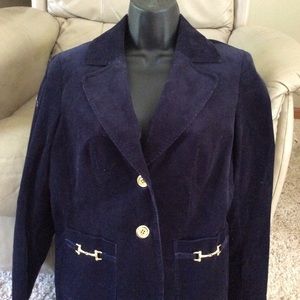 Ladies corduroy blue blazer